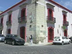 MS Shot of Houses in city / Oaxaca, Mexico Stock Footage