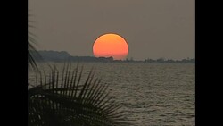 Sunset over ocean in Gabon News Clip