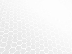 grey hexagon pattern background with distortion Stock Footage