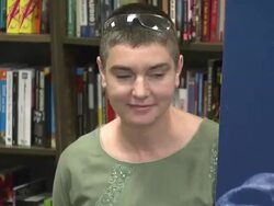 In-store Appearance by Sinead OÂ’Connor Signing Her New Religious-Themed 2-Disc Album 'Theology' Stock Footage