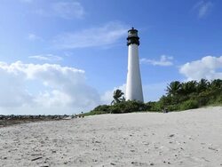 Cape Florida Lighthouse Stock Footage