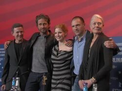 ATMOSPHERE at the Coriolanus Press Conference: 61st Berlin International Film Festival at Berlin . (Footage by WireImage Video/GettyImages) Stock Footage