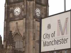 Manchester & Cathedral - & PAL Stock Footage