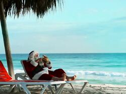 Santa Beach Resort Stock Footage