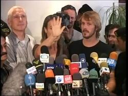 WRAP Released Fox News journalists give   press conference, Haniyeh News Clip