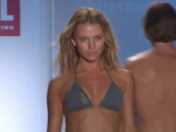 Models walk the runway during the Diesel Swimwear 2012 fashion show  Stock Footage