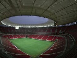 Mane Garrincha National Stadium In Brasilia Stock Footage