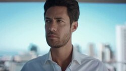 Man in penthouse dressing up Stock Footage