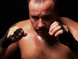 Fighter practicing Stock Footage