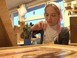 VOICED: Russian youth learn the ancient craft of painting icons News Clip