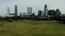Winter In Austin Texas Over Auditorium Shores 2016 Stock Footage