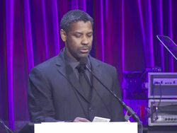 INTERVIEW: Denzel Washington talks about the number of men Steve Harvey is helping to mentor at the Steve Harvey Hosts NY Gala Benefiting Steve Harvey Foundation at New York NY. (Footage by WireImage Video/GettyImages) Stock Footage