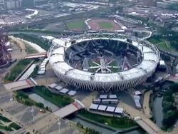 Olympic Park & Stadium Aerials News Clip