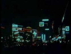 London lights, London, UK, 1960s Stock Footage