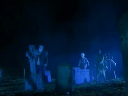 HD CRANE: Aggressive Zombie Stock Footage