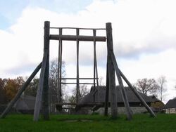 Ancient playground Stock Footage