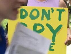 Protesters Rally Against the NSA Surveillance Program Stock Footage