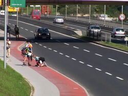 HD: Roller Skating Stock Footage