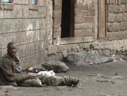 Kenyan Street Boys Stock Footage