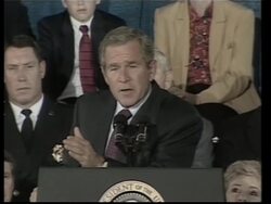 WRAP Bush &amp; Powell comment, Congress begins debate on Resolution News Clip