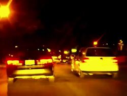 Driving at Night 5 Stock Footage
