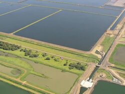 WS AERIAL ZI View of paragliding / Werribee, Victoria, Australia Stock Footage