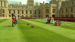 The Queen Presents New Colours To The Welsh Guards News Clip