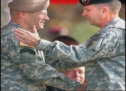 A three-star Army general is facing a demotion for his role in providing misleading information about the death of Army Ranger Pat Tillman; Tillman, a former NFL football player, was killed by friendly fire in Afghanistan. News Clip
