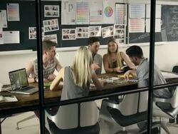 Small business meeting Stock Footage