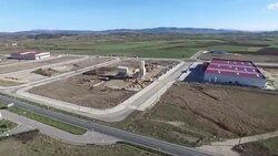 January 2016. Limestone quarry in Villalain, in the North of Burgos, Spain Stock Footage