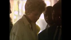 Princess Diana's Royal visit to Zimbabwe 1993 News Clip