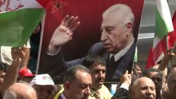 CLEAN: Palestinians in Beirut call for EU support for UN membership bid News Clip