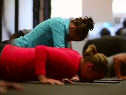 CrossFit: Workout Regimen With A Fiercely Loyal Following Stock Footage