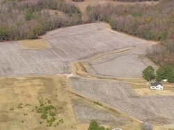 WS AERIAL View of cotton field/ North Carolina, United States Stock Footage