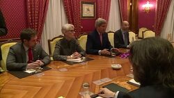 CLEAN : Kerry meets French FM Fabius at Iran talks News Clip