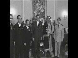 SYND 12 11 67 NASSER MEETS NEW YEMENI PRIME MINISTER Instructional Video