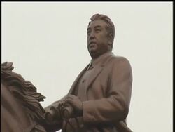 The first bronze statue of late North Korean leader Kim Jong Il has been unveiled in Pyongyang as part of celebrations marking what would have been his 70th birthday this week. News Clip
