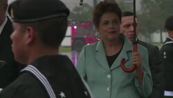 VOICED : Rousseff llega a Mexico con agenda economica News Clip