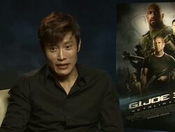 INTERVIEW: Byung-hun Lee on working with Dwanye Johnson, his first impressions, what he's like as a person at 'GI Joe: Retaliation' Junket Interviews at Corinthia Hotel London on March 18, 2013 in London, England (Footage by WireImage Video/Getty  Stock Footage