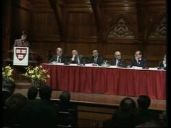 USA: BOSTON: CHINESE PRESIDENT JIANG ZEMIN SPEAKS AT HARVARD News Clip