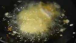 two Fried Chickens are cooked Stock Footage