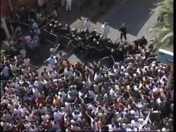 Clashes during Muslim protest against Coptic Christian play Instructional Video