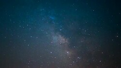4K : timelapse stars and moon in night sky Stock Footage
