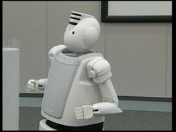 Robot avoids obstacles and obeys orders News Clip