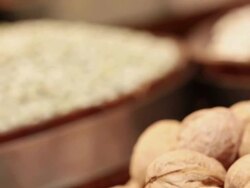 MS R/F TU Brazilian typical grains / Sao Paulo, Brazil Stock Footage