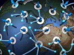 (Loop) World Communication Stock Footage