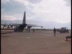 Bosnia - Sarajevo Airlift / Latest News Clip