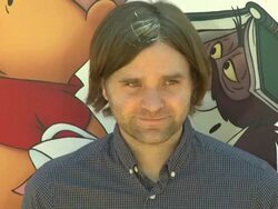 Ben Gibbard at the 'Winnie The Pooh' Honey-Colored-Carpet Premiere at Burbank CA. (Footage by WireImage Video/Getty Images Entertainment Video) Stock Footage