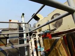 Industrial air conditioning and ventilation Stock Footage