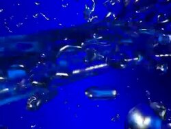 Two Sprays of Water hitting each other Stock Footage